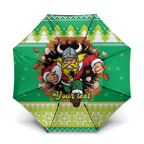 Santa Raiders Personalized Umbrella Christmas Rugby League Spirit - Aussie Hoodie