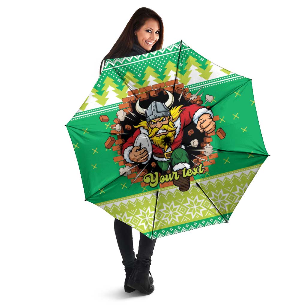 Santa Raiders Personalized Umbrella Christmas Rugby League Spirit - Aussie Hoodie