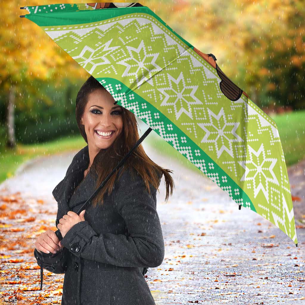 Santa Raiders Personalized Umbrella Christmas Rugby League Spirit - Aussie Hoodie