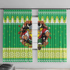 Santa Raiders Personalized Window Curtain Christmas Rugby League Spirit - Aussie Hoodie