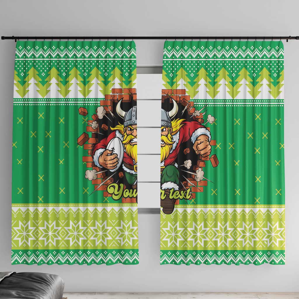 Santa Raiders Personalized Window Curtain Christmas Rugby League Spirit - Aussie Hoodie
