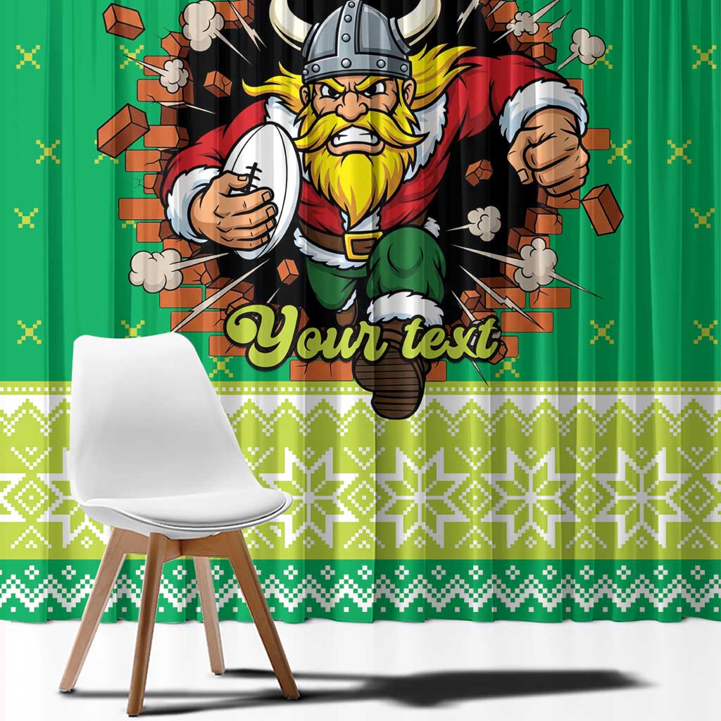 Santa Raiders Personalized Window Curtain Christmas Rugby League Spirit - Aussie Hoodie