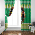 Santa Raiders Personalized Window Curtain Christmas Rugby League Spirit - Aussie Hoodie