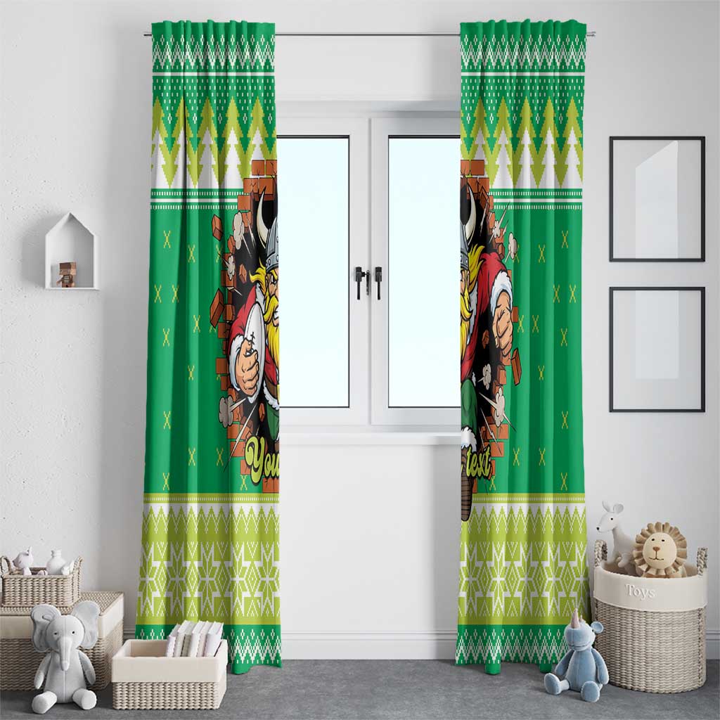 Santa Raiders Personalized Window Curtain Christmas Rugby League Spirit - Aussie Hoodie