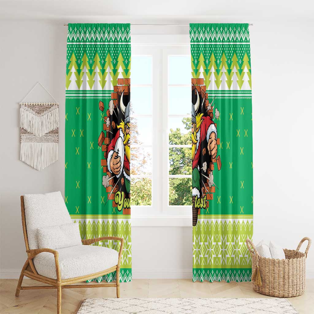 Santa Raiders Personalized Window Curtain Christmas Rugby League Spirit - Aussie Hoodie