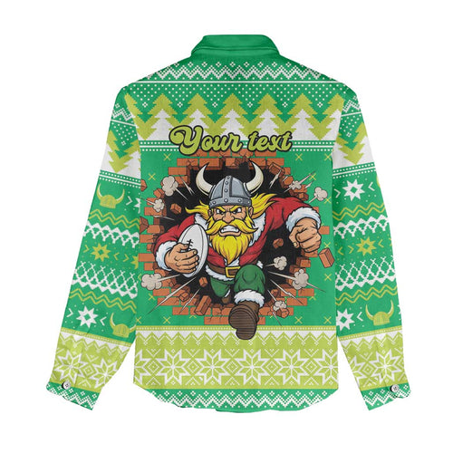 Santa Raiders Personalized Women Casual Shirt Christmas Rugby League Spirit - Aussie Hoodie
