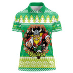 Santa Raiders Personalized Women Polo Shirt Christmas Rugby League Spirit - Aussie Hoodie