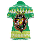 Santa Raiders Personalized Women Polo Shirt Christmas Rugby League Spirit - Aussie Hoodie