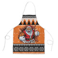 Santa Tiger Roar Personalized Apron Christmas Rugby League Spirit - Aussie Hoodie