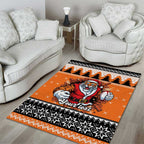 Santa Tiger Roar Personalized Area Rug Christmas Rugby League Spirit - Aussie Hoodie