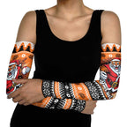 Santa Tiger Roar Personalized Arm Sleeves Christmas Rugby League Spirit - Aussie Hoodie