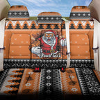 Santa Tiger Roar Personalized Back Car Seat Cover Christmas Rugby League Spirit - Aussie Hoodie