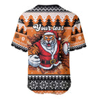 Santa Tiger Roar Personalized Baseball Jersey Christmas Rugby League Spirit - Aussie Hoodie