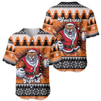 Santa Tiger Roar Personalized Baseball Jersey Christmas Rugby League Spirit - Aussie Hoodie
