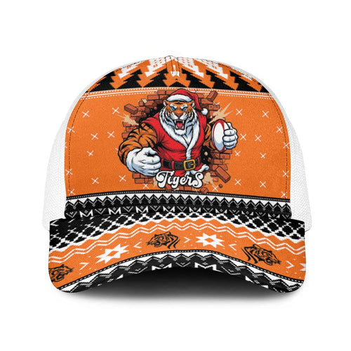 Santa Tiger Roar Baseball Net Cap Christmas Rugby League Spirit - Aussie Hoodie