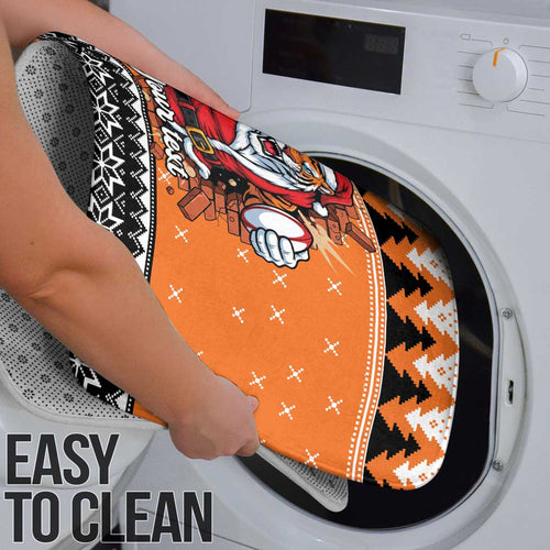 Santa Tiger Roar Personalized Bathroom Set Christmas Rugby League Spirit - Aussie Hoodie