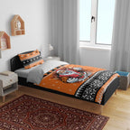Santa Tiger Roar Personalized Bedding Set Christmas Rugby League Spirit - Aussie Hoodie