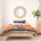 Santa Tiger Roar Personalized Bedding Set Christmas Rugby League Spirit - Aussie Hoodie