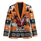 Santa Tiger Roar Personalized Blazer Christmas Rugby League Spirit - Aussie Hoodie