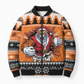 Santa Tiger Roar Personalized Bomber Puffer Jacket Christmas Rugby League Spirit - Aussie Hoodie