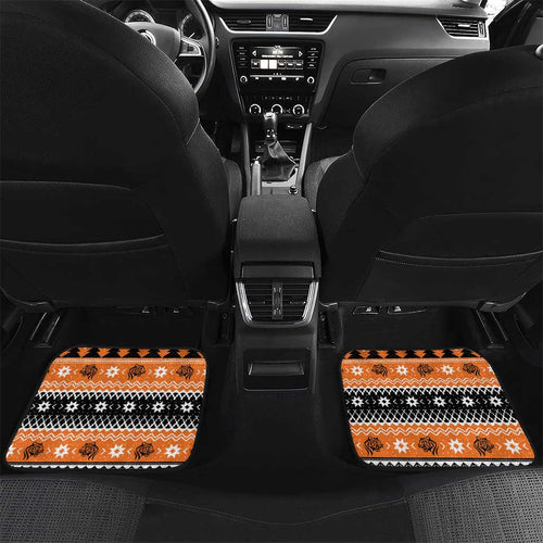 Santa Tiger Roar Personalized Car Mats Christmas Rugby League Spirit - Aussie Hoodie