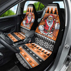 Santa Tiger Roar Personalized Car Seat Cover Christmas Rugby League Spirit - Aussie Hoodie