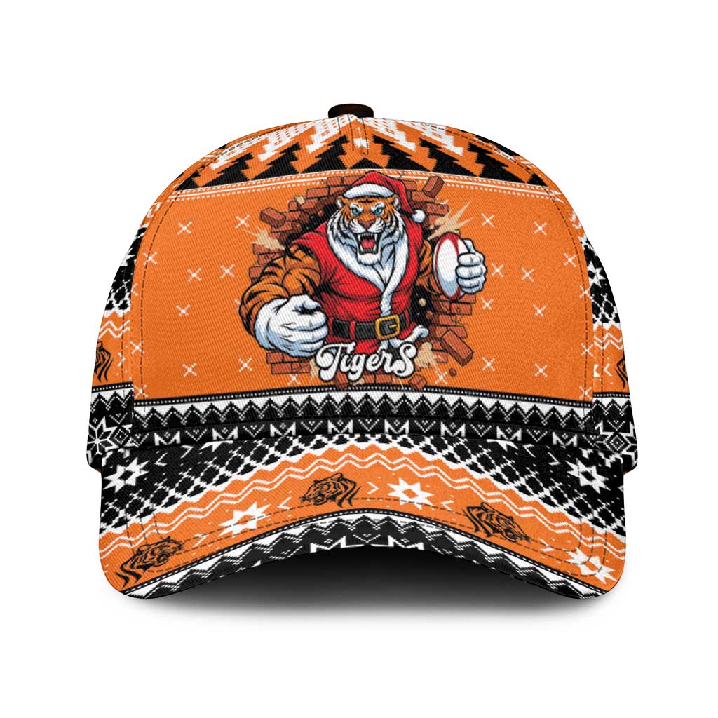 Santa Tiger Roar Classic Cap Christmas Rugby League Spirit - Aussie Hoodie
