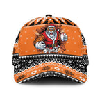 Santa Tiger Roar Classic Cap Christmas Rugby League Spirit - Aussie Hoodie