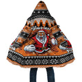 Santa Tiger Roar Personalized Cloak Christmas Rugby League Spirit - Aussie Hoodie