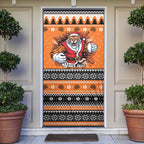Santa Tiger Roar Personalized Door Cover Christmas Rugby League Spirit - Aussie Hoodie