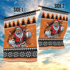 Santa Tiger Roar Personalized Garden Flag Christmas Rugby League Spirit - Aussie Hoodie