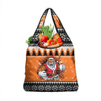 Santa Tiger Roar Personalized Grocery Bag Christmas Rugby League Spirit - Aussie Hoodie