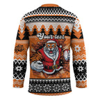 Santa Tiger Roar Personalized Hockey Jersey Christmas Rugby League Spirit - Aussie Hoodie