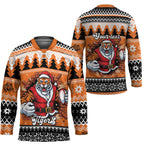 Santa Tiger Roar Personalized Hockey Jersey Christmas Rugby League Spirit - Aussie Hoodie