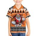 Santa Tiger Roar Personalized Kid Hawaiian Shirt Christmas Rugby League Spirit - Aussie Hoodie