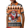 Santa Tiger Roar Personalized Kid Polo Shirt Christmas Rugby League Spirit - Aussie Hoodie