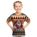 Santa Tiger Roar Personalized Kid T Shirt Christmas Rugby League Spirit - Aussie Hoodie