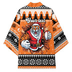 Santa Tiger Roar Personalized Kimono Christmas Rugby League Spirit - Aussie Hoodie