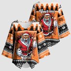 Santa Tiger Roar Personalized Kimono Sleeve Blouse Christmas Rugby League Spirit - Aussie Hoodie