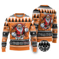 Santa Tiger Roar Personalized Ugly Christmas Sweater Christmas Rugby League Spirit - Aussie Hoodie