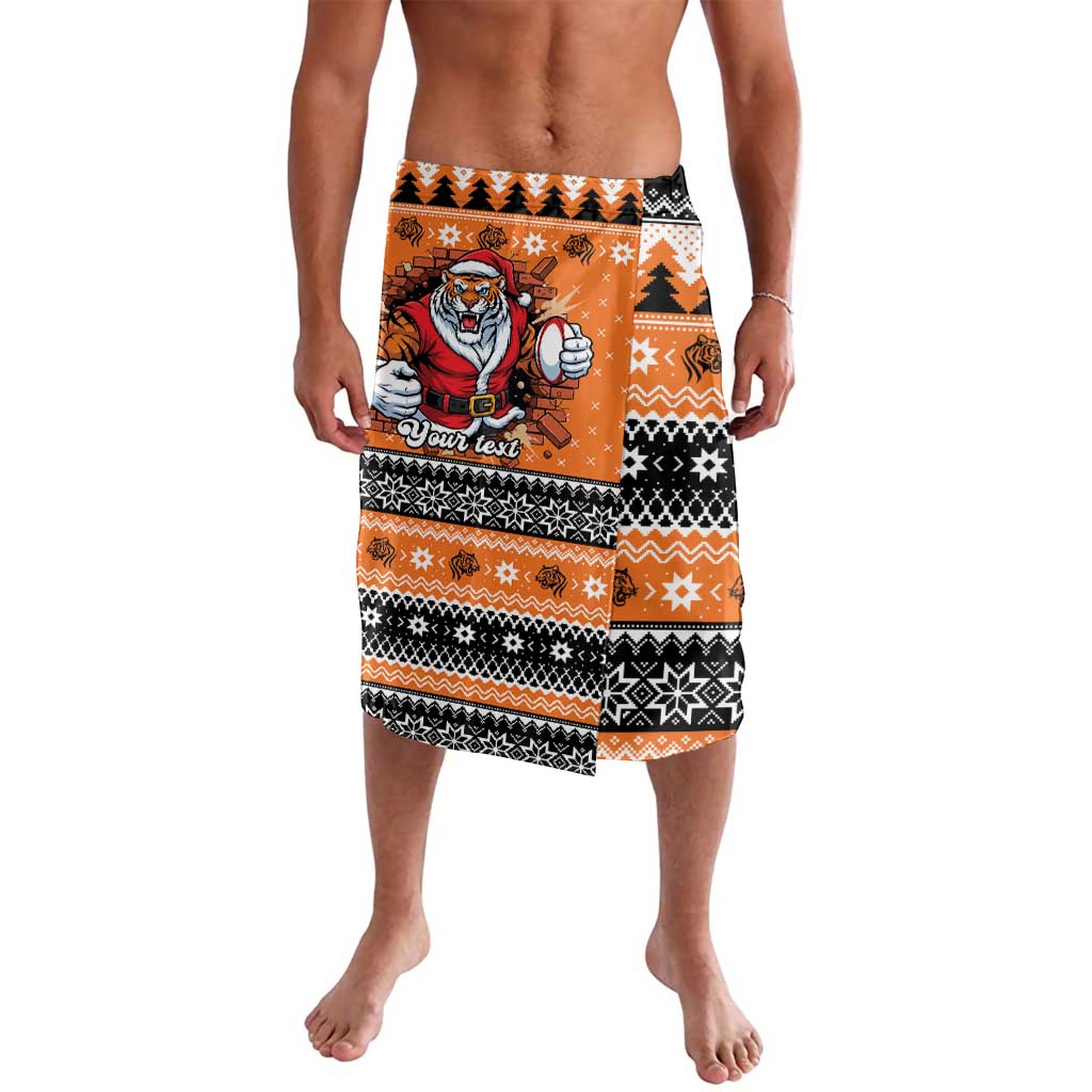 Santa Tiger Roar Personalized Lavalava Christmas Rugby League Spirit - Aussie Hoodie