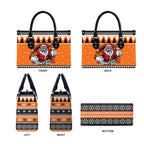 Santa Tiger Roar Personalized Leather Bag Christmas Rugby League Spirit - Aussie Hoodie
