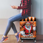 Santa Tiger Roar Personalized Luggage Cover Christmas Rugby League Spirit - Aussie Hoodie