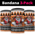 Santa Tiger Roar Personalized Neck Gaiter Christmas Rugby League Spirit - Aussie Hoodie