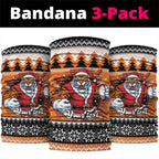 Santa Tiger Roar Personalized Neck Gaiter Christmas Rugby League Spirit - Aussie Hoodie