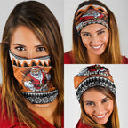 Santa Tiger Roar Personalized Neck Gaiter Christmas Rugby League Spirit - Aussie Hoodie