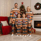 Santa Tiger Roar Personalized Christmas Pajama Set Christmas Rugby League Spirit - Aussie Hoodie