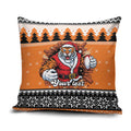 Santa Tiger Roar Personalized Pillow Cover Christmas Rugby League Spirit - Aussie Hoodie