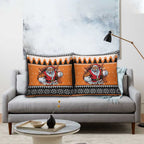 Santa Tiger Roar Personalized Pillow Cover Christmas Rugby League Spirit - Aussie Hoodie
