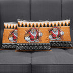 Santa Tiger Roar Personalized Pillow Cover Christmas Rugby League Spirit - Aussie Hoodie